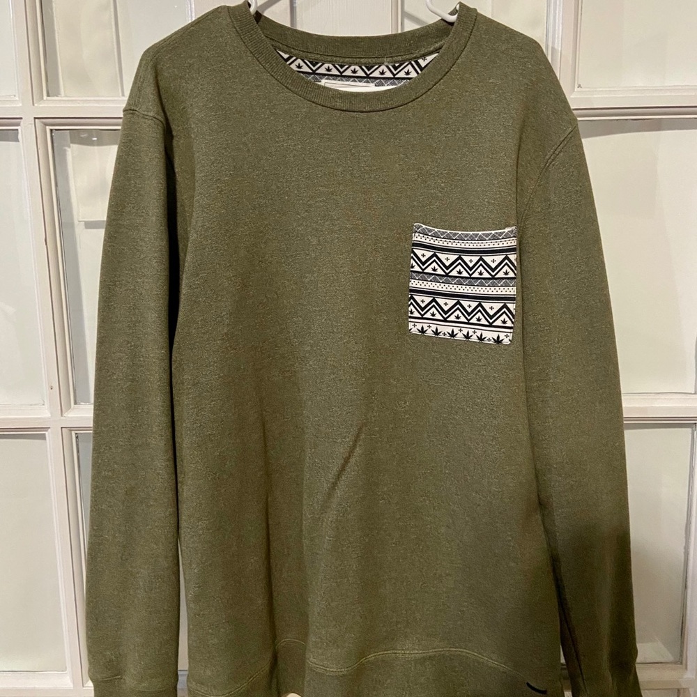 MaryJane 420 Men’s Crewneck - On The Byas (Green)